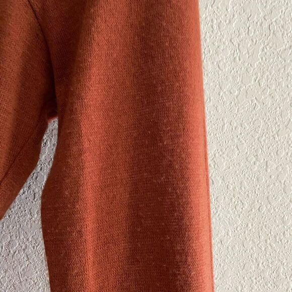 ASTR The Label Rosey Rust Wrap Neck Cutout Dress Long Sleeve Size XL Extra Large - Picture 10 of 15